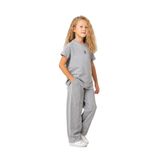 U.S. Polo Assn. Kız Çocuk Pijama Takım, 6-7 Yaş, US2529-C-V1, Gri, kız-çocuk