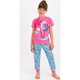 U.S. Polo Assn. Kız Çocuk Pijama Takımı - 6 - 7 Yaş - Pembe