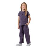 U.S. Polo Assn. Kız Çocuk Pijama Takımı, Mor, 5-6 Yaş