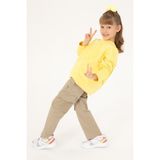 U.S. Polo Assn. Kız Çocuk Sarı Bisiklet Yaka Sweatshirt 50296378-VR044 - 10 - 11 Yaş