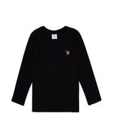 U.S. Polo Assn. Kız Çocuk Siyah Bisiklet Yaka Basic Sweatshirt 50317915-VR046 - Siyah-128 - 9 - 10 Yaş