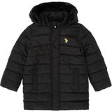 U.S. Polo Assn. Kız Çocuk Siyah Kapüşonlu Kaban 50313175-VR046 - 9 - 10 Yaş - Siyah-128