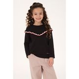 U.S. Polo Assn. Kız Çocuk Siyah Kazak 50316288-VR046 - 3 - 4 Yaş