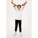 U.S. Polo Assn. Kız Çocuk Siyah Slim Fit 3/4 Boy İnterlok Tayt Tek Cepli 50306792-VR046 - 12 - 13 Yaş