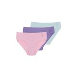 U.S. Polo Assn. Kız Çocuk Slip Külot, 11-12 Yaş, Yeşil, Mor, Pembe, 3'lü Set