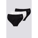 U.S. Polo Assn. Kız Çocuk Slip Külot, Siyah, 13-14 Yaş, 3'lü Set