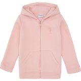 U.S. Polo Assn. Kız Çocuk Toz Pembe Fermuarlı Kapüşonlu Şardonlu Basic Sweatshirt 50314284-VR050 - 3 - 4 Yaş
