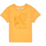 U.S. Polo Assn. Kız Çocuk Turuncu Bisiklet Yaka Baskılı Pamuk Tişört 50306178-VR202 - Kavun - 5 - 6 Yaş