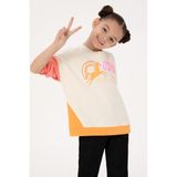U.S. Polo Assn. Kız Çocuk Turuncu Bisiklet Yaka Sweatshirt 50317979-VR244 - Mango - 9 - 10 Yaş