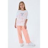 U.s. Polo Assn. Kız Çocuk Turuncu Pijama Takım - 9 - 10 Yaş
