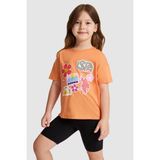 U.s. Polo Assn. Kız Çocuk Turuncu Tişört 50325648-VR051 - Turuncu1 - 7 - 8 Yaş