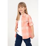 U.S. Polo Assn. Kız Çocuk Turuncu Uzun Kollu Gömlek 50297470-VR051 - 6 - 7 Yaş