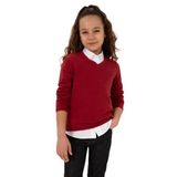 U.S. Polo Assn. Kız Çocuk Vişne Kazak/triko 50294198-VR223, VISNE, 5-6 Yaş