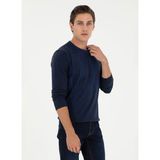 U.S. Polo Assn. Klasik Yaka Slim Fit Lacivert Erkek Kazak G081GL0TK.000.1957203
