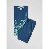 U.S. Polo Assn. Lacivert Erkek Çocuk Baskılı Pijama Takımı G083SZ0HF