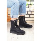 U.s. Polo Assn. Lane Sıcak Astarlı Fermuarlı Kadın Bot 867800000758 01 Siyah Siyah