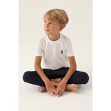 U.S. Polo Assn. Lisanslı Palm Tree Krem Erkek Çocuk Pijama Takımı - 10 - 11 Yaş