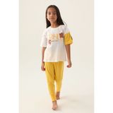 U.S. Polo Assn. Lisanslı Rose Krem Kız Çocuk Pijama Takımı - 14 - 15 Yaş