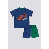 U.S. Polo Assn. Lisanslı Summery Cobalt Erkek Bebek Takımı - 6 - 9 Ay - Mavi