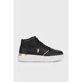 U.S. Polo Assn Logolu Bilekli Sneaker Bayan Ayakkabı ALON 3PR SİYAH