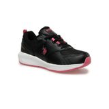 U.S.POLO ASSN LUKA 3PR SİYAH PEMBE COMFORT CASUAL GÜNLÜK SPOR AYAKKABI SİYAH PEMBE 36