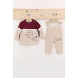 U.S. Polo Assn. Mummys Little Bordo Erkek Bebek Eşofman Takımı - 9 - 12 Ay