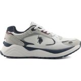 U.S. Polo Assn. Myer 5fx Beyaz Erkek Spor Ayakkabı Düz Taban Deri ve Tekstil Malzeme ile