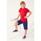 U.s. Polo Assn Natural Soft Kırmızı Erkek Çocuk Bermuda Takım - 14 - 15 Yaş