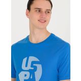 U.S. Polo Assn. ONZA Bisiklet Yaka Saks Erkek T-Shirt