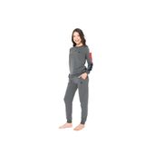 U.S. POLO ASSN. Pamuklu Pijama Takımı, 2XL, LK&20115, Antrasit Melanj, Kadın