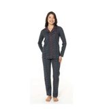 U.S. POLO ASSN. Pamuklu Pijama Takımı, 2XL, PRA-13061099-174886, Lacivert, kadın