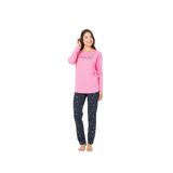 U.S. POLO ASSN. Pamuklu Pijama Takımı, L, MDM&20140, Fuşya, kadın