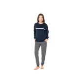 U.S. POLO ASSN. Pamuklu Pijama Takımı, M, LK&20121, Lacivert, kadın