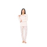 U.S. POLO ASSN. Pamuklu Pijama Takımı, XL, LK&20161, Somon, kadın