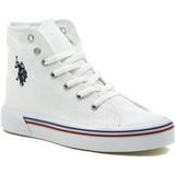U.S. Polo Assn. Penelope Hıgh 3fx Kadın Uzun Boğazlı Keten Sneaker Ayakkabı - Beyaz