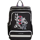 U.S. Polo Assn. PLCAN24214 Sırt Çantası Siyah - Beyaz Ergonomik Tasarım ve Geniş Kapasite ile 7 Yaş Üstü Kullanıma Uygun