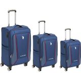 U.S. Polo Assn. PLVLZ24019 Kumaş Valiz 3Lü Set Lacivert
