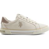U.S. Polo Assn. Rachel 5fx Bej Kadın Sneaker Tekstil Tabanlı Düz Topuklu Şık Tasarım