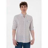 U.s. Polo Assn. Regular Fit Gömlek Yaka Turuncu Erkek Gömlek Kansas - 2XL