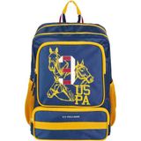 U.S. Polo Assn. Ride Play Win Lacivert Sarı Okul Çantası PLCAN24206