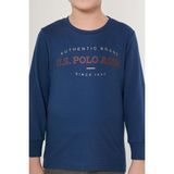 U.S. Polo Assn. Shine 1890 Koyu Mavi Erkek Çocuk Uzun Kol Pijama Takım - Koyu İndigo - 6 - 7 Yaş