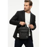 U.S. Polo Assn. Siyah Erkek Naylon El Omuz Crossbody Çanta Saplı Hafif Su İtici Postacı Çantası