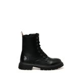 U.S. Polo Assn. Siyah Kadın Biker Bot HALLES 3PR
