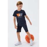 U.S. Polo Assn. Sport Erkek Çocuk Bermuda Takım, %100 Pamuk / %100 Cotton, Üst Penye Alt 2 Iplik - 14 - 15 Yaş - Antrasit