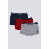 U.S. Polo Assn. Stripped Lacivert Erkek Çocuk Boxer Esnek Kumaş ve Rahat Kesim ile Standart Kalite - 3 - 4 Yaş