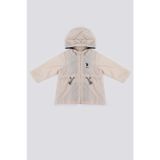 U.S. Polo Assn The Nobility Of Red Krem Kız Bebek Yağmurluk