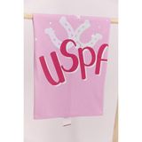 U.S. Polo Assn Toz Pembe Kız Bebek Battaniye
