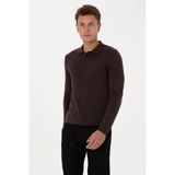 U.S. Polo Assn. U.s Polo Asnn Erkek Triko Kazak - Koyu Kahverengi - 3XL