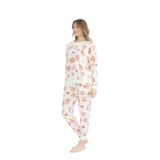 U.S. Polo Assn. U.s Polo Assn. 17105 Kadın Yumoş Kumaş Yuvarlak Yaka Uzun Kollu Paçası Lastikli Pijama Takımı-kiremi