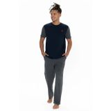 U.S. Polo Assn. U.S Polo Assn. 18898 Erkek Kısa Kollu Bisiklet Yaka Pijama Takımı-Lacivert